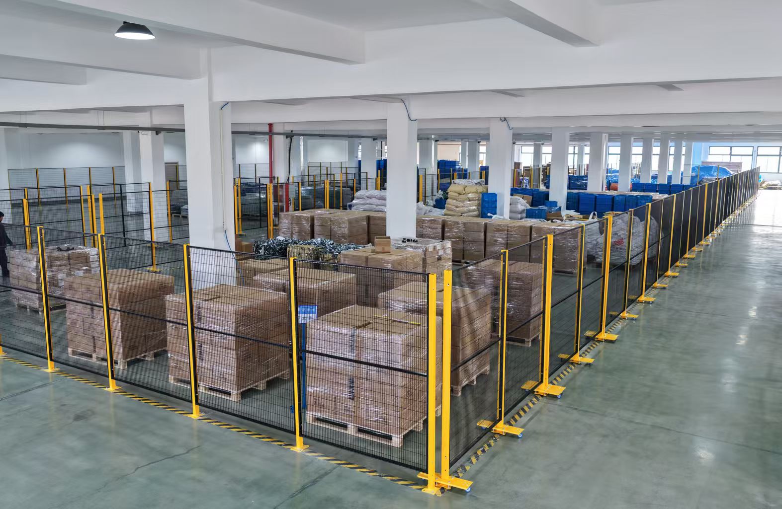 Warehouse logistics and container shipping